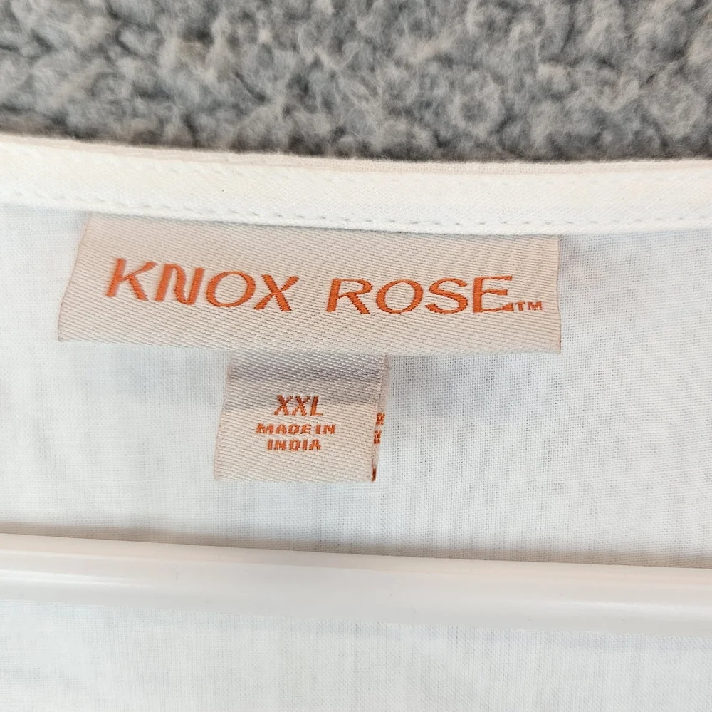 Knox Rose White Midi Dress with Multicolor Embroidery - Picture 6 of 13